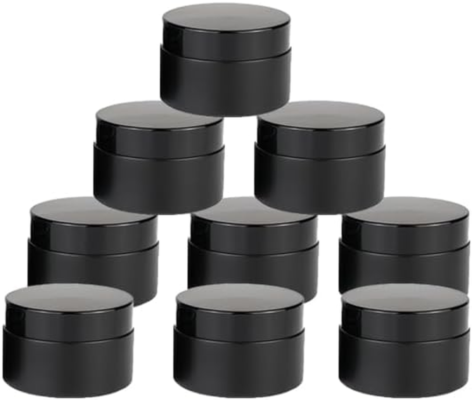 9 Packs 5G Small Glass Jars with Lids and Inner Liners,Clear White Cream Jar Cosmetic Container Storage Jars,Refillable Travel Jars for Lip Balm Eye Cream,Lotion,Toners,Eyeshadow