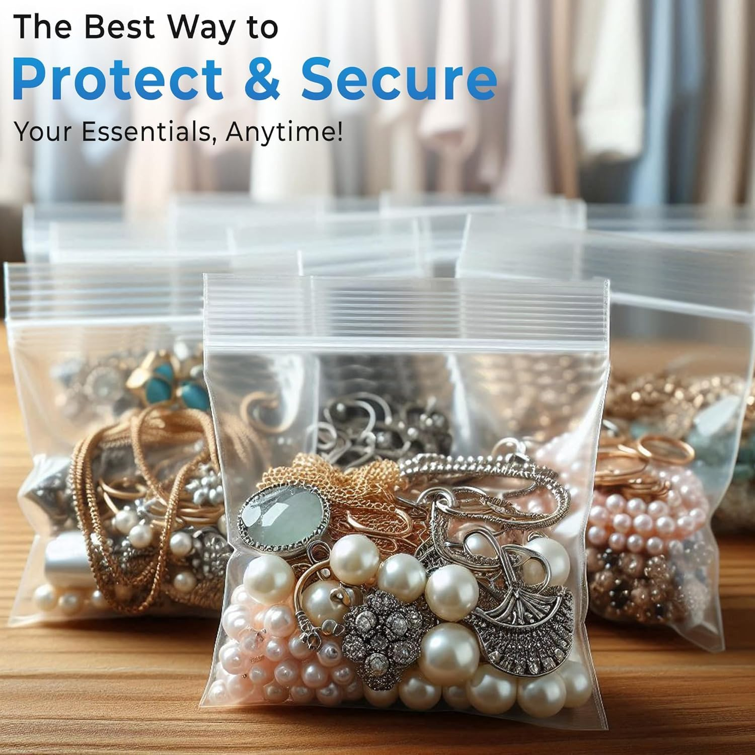 Ozchillon 100 to 500Pcs Bulk Resealable Zip Lock Bags &ndash; Clear Plastic Packaging Pouches for Jewellery, Food, Parts, Lollies &ndash; Multiple Sizes & Thicknesses (500, 9X13Cm) image number 3