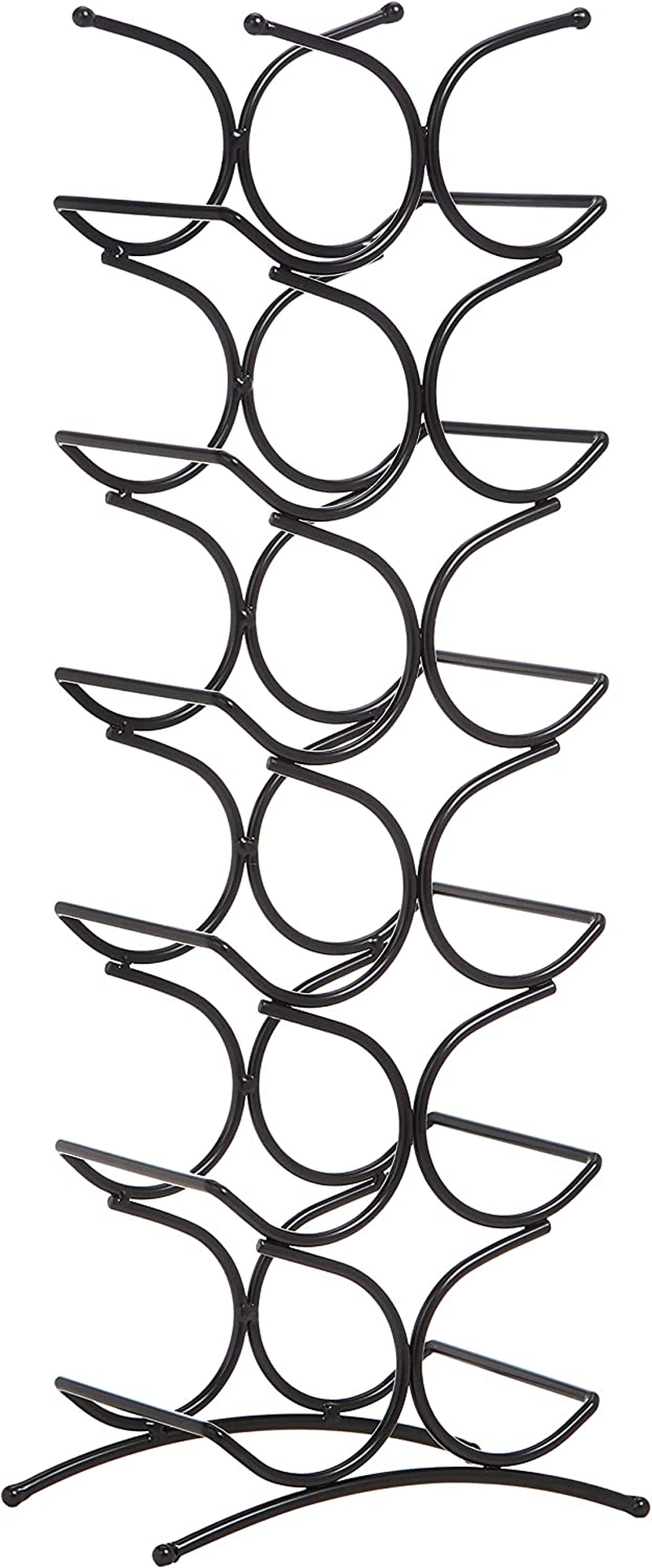Amazon Basics Wine Rack for 12 Bottles, Black image number 1
