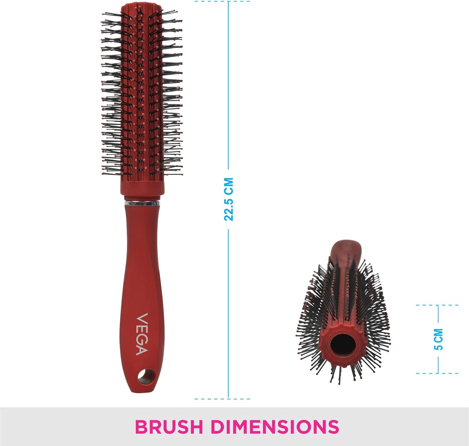 Vega round Brush (Color May Vary) image number 4