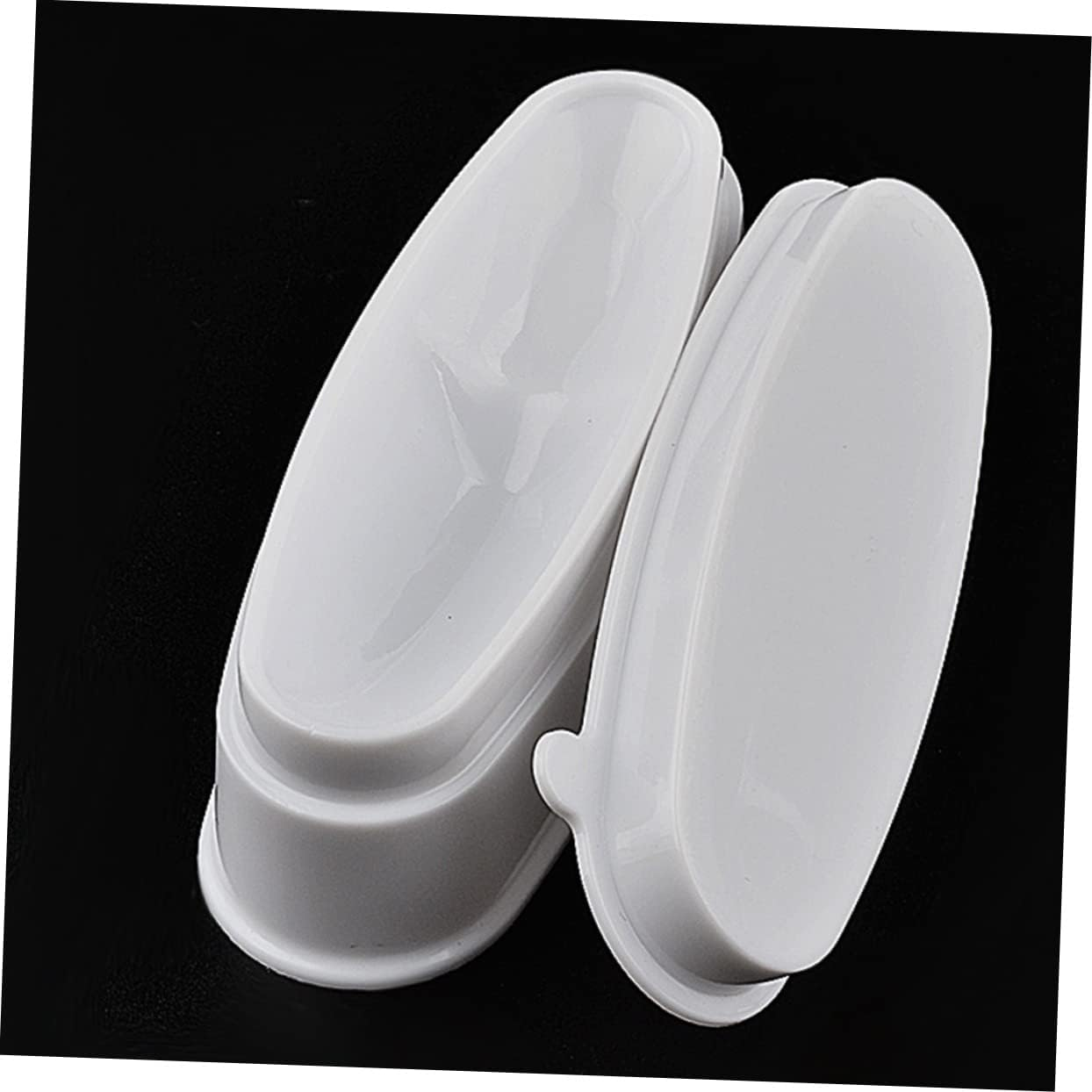 NOLITOY 2Pcs Nail Dip Powder Jar for Sequins Case Dipping Powder Tray Holders for Nail Art Case Easy French Dip Trays