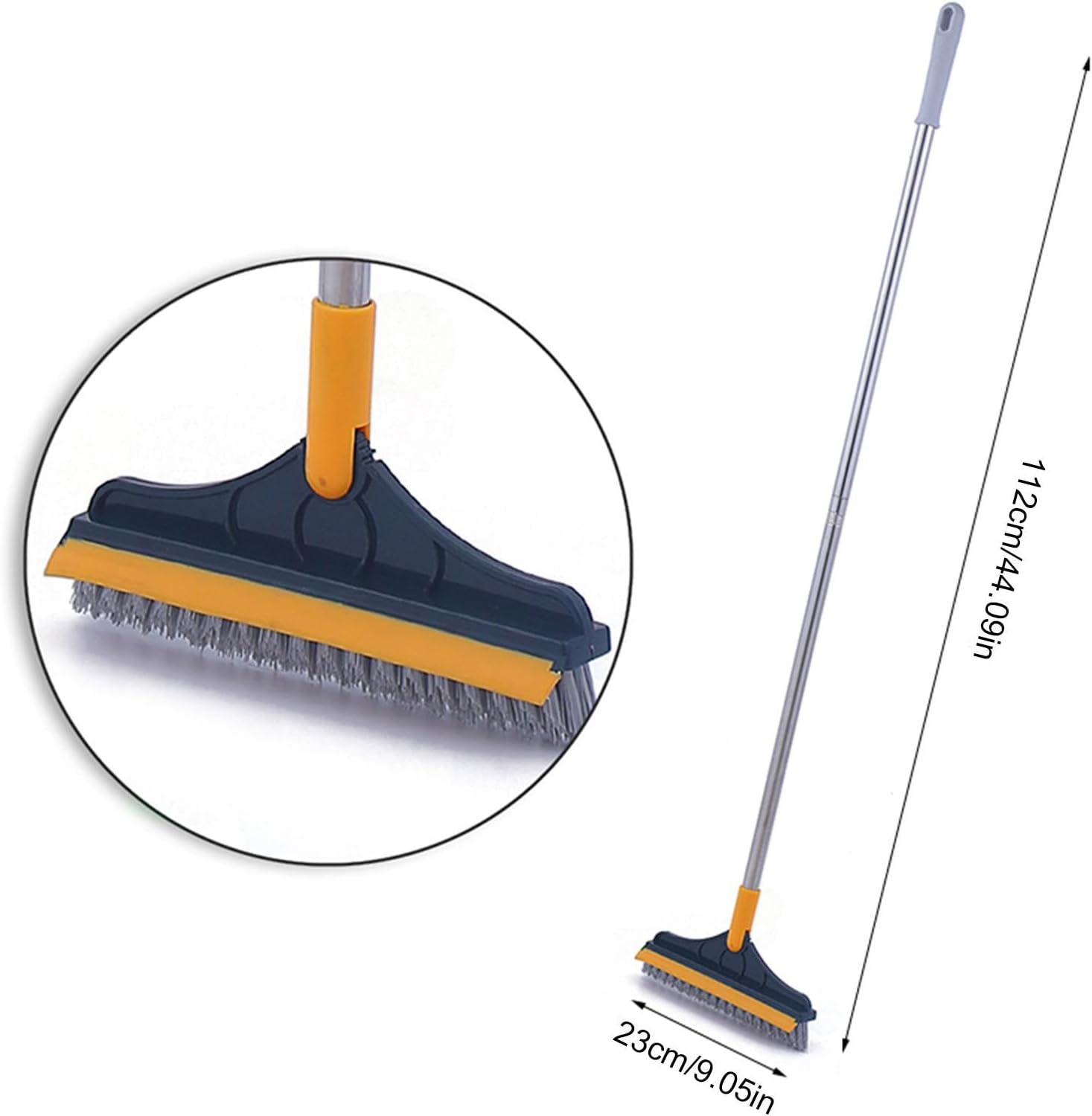 Landbrush -2 in 1 Scratch Brush | 120 Degree Rotatable Bathroom Kitchen Column Cleaning Brush, Rotating Brush Head image number 1