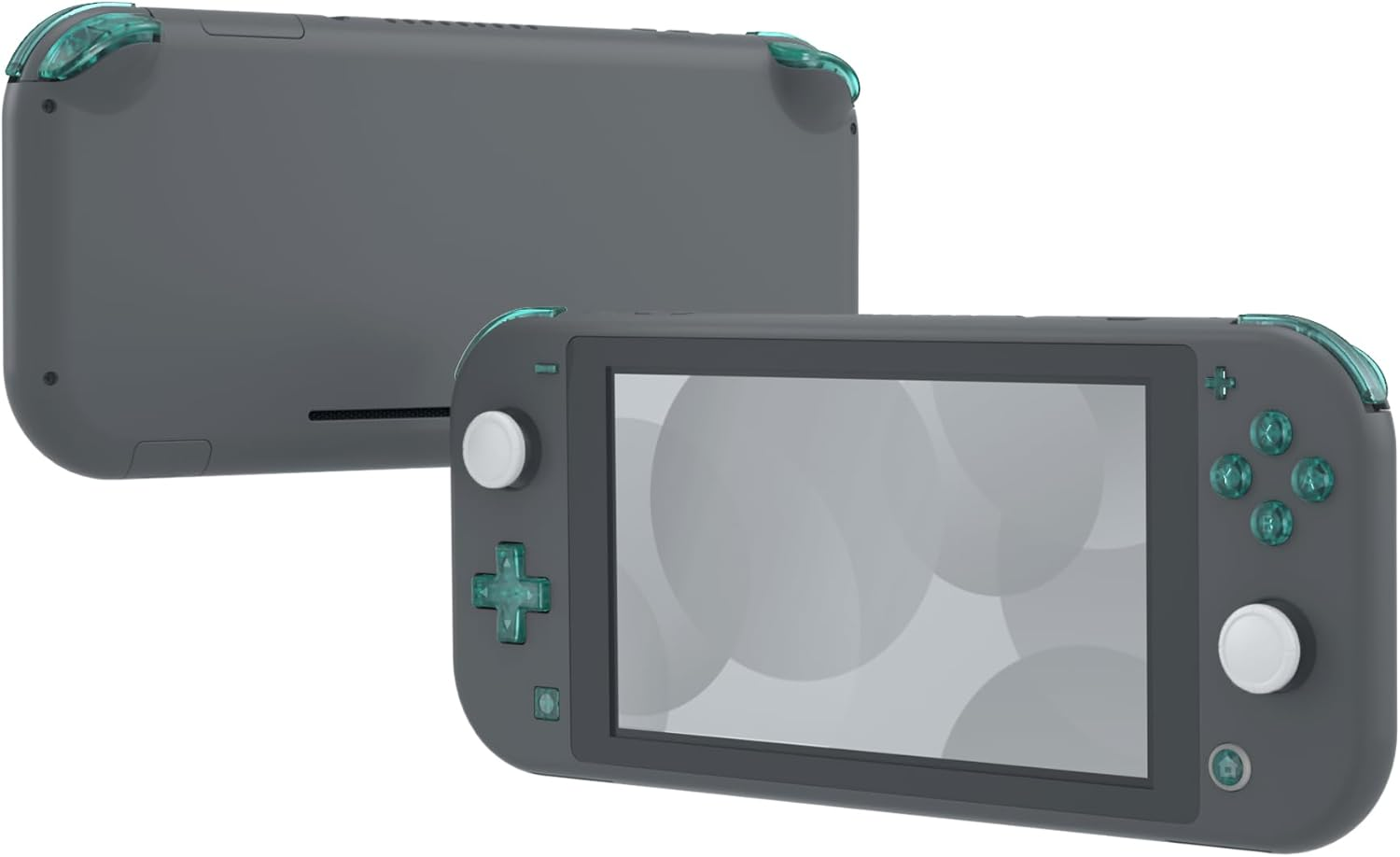 Extremerate Emerald Green Replacement ABXY Home Capture plus minus Keys Dpad L R ZL ZR Trigger for Nintendo Switch Lite, Full Set Buttons Repair Kits with Tools for Nintendo Switch Lite image number 1