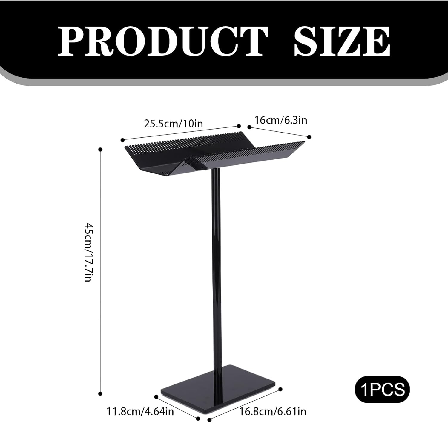 Zoeqide Acrylic Black Wig Stand - High Quality Acrylic Wig Holder for Storage and Display - Sturdy Wig Stand Display for Wigs, Hairpieces and Hair Extensions image number 3