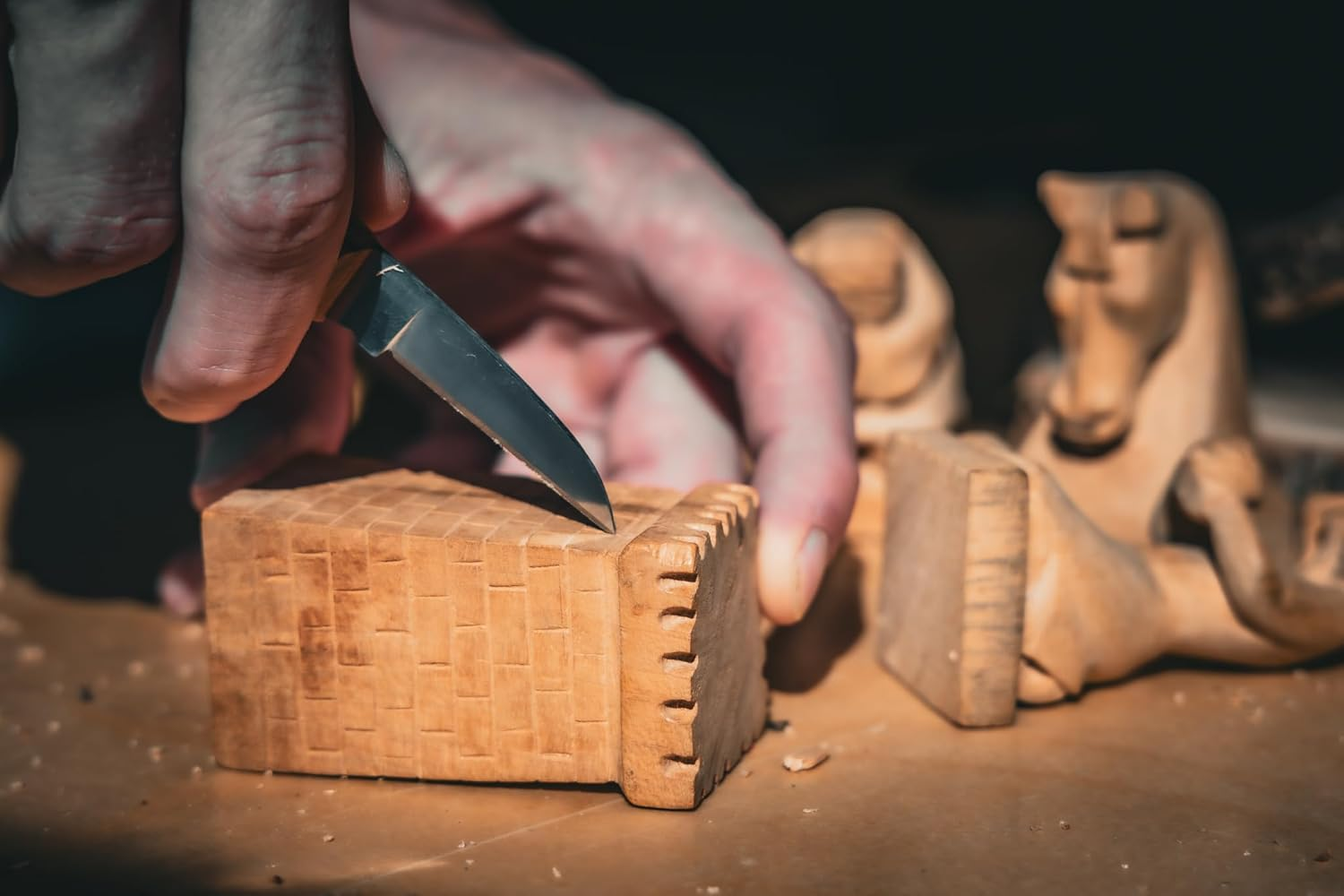 Stubai 510201 Wood Carving Set, Gold/Beige, 7-Piece image number 5