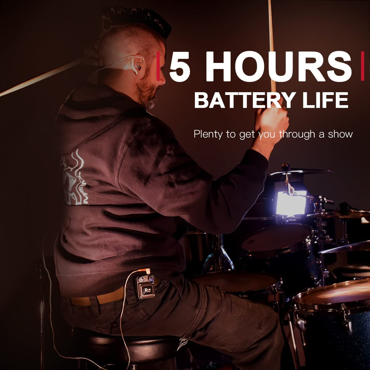 Xvive U4R2 Wireless In-Ear Monitor System - Four Receivers And One Transmitter image number 6