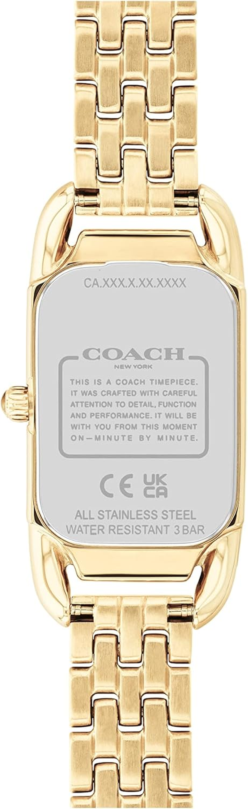 Coach Cadie IP Thin Gold Steel Silver White Dial Women'S Watch image number 2