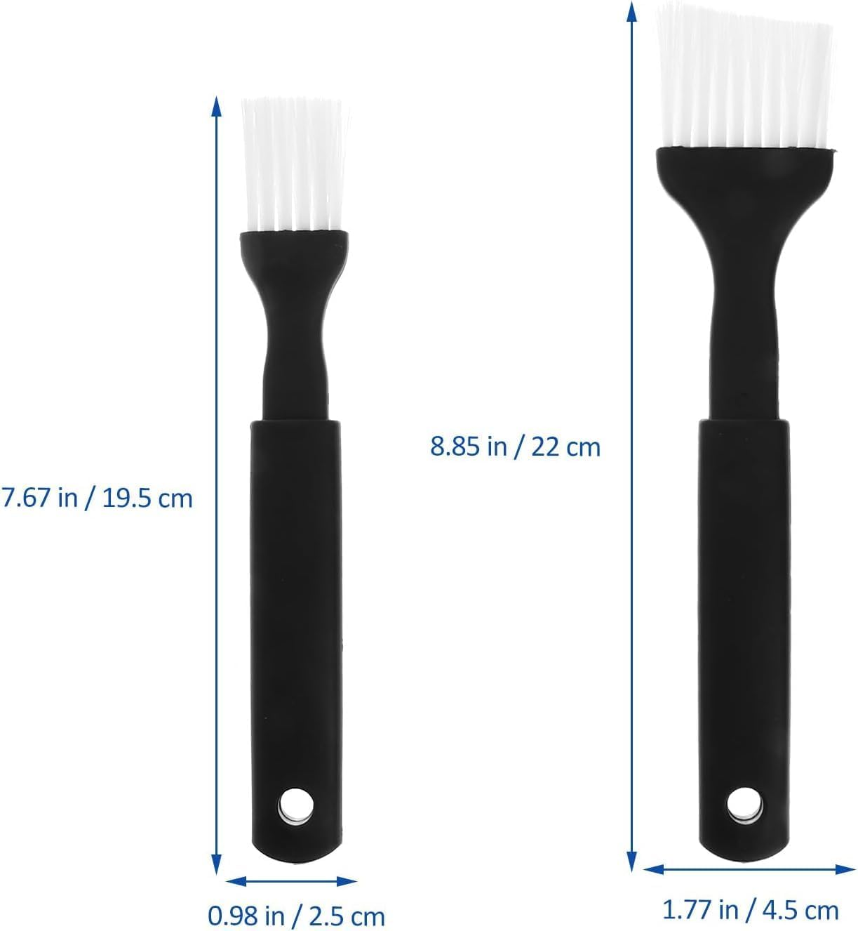 Nylon Bristle Pastry Brushes, 4-Piece Set, Plastic Handle for Basting,Baking Pastry Brush with Plastic Handle,Nylon Bristle Pastry Brush with Plastics Grip for Basting, Baking and Cooking image number 4