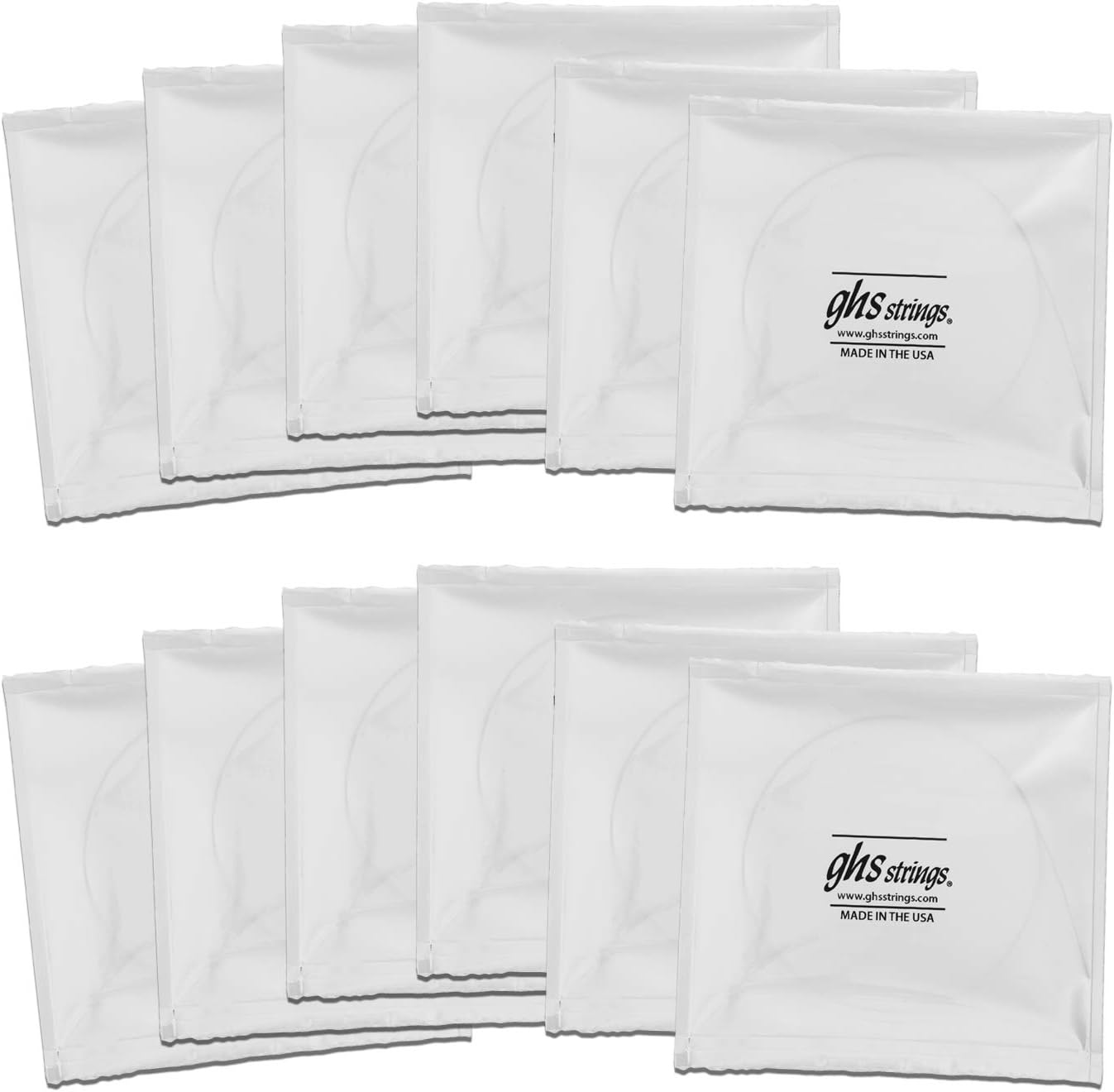 GHS Phosphor Bronze 605 Acoustic Guitar String Set, 12 Strings Extra Light, .009-.042 image number 5