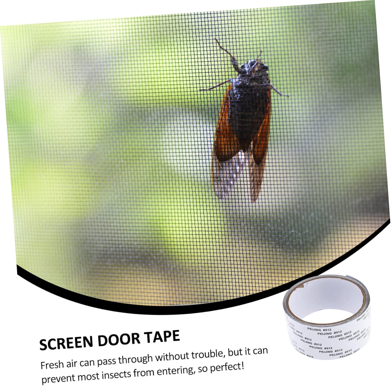 Screen Repair Kit Tape Self-Adhesive Grey Screen Patch for Window and Door 5Cm X 2M Mesh Roll and Tear Fixing image number 5