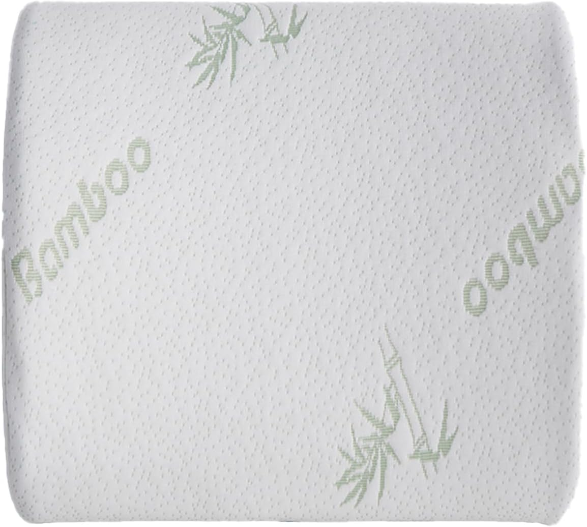 Memory Foam Lumbar Support Cushion with Bamboo Fiber Fabric - Comfortable and Breathable Lumbar Cushion for Car and Office, Ideal for Back Support.