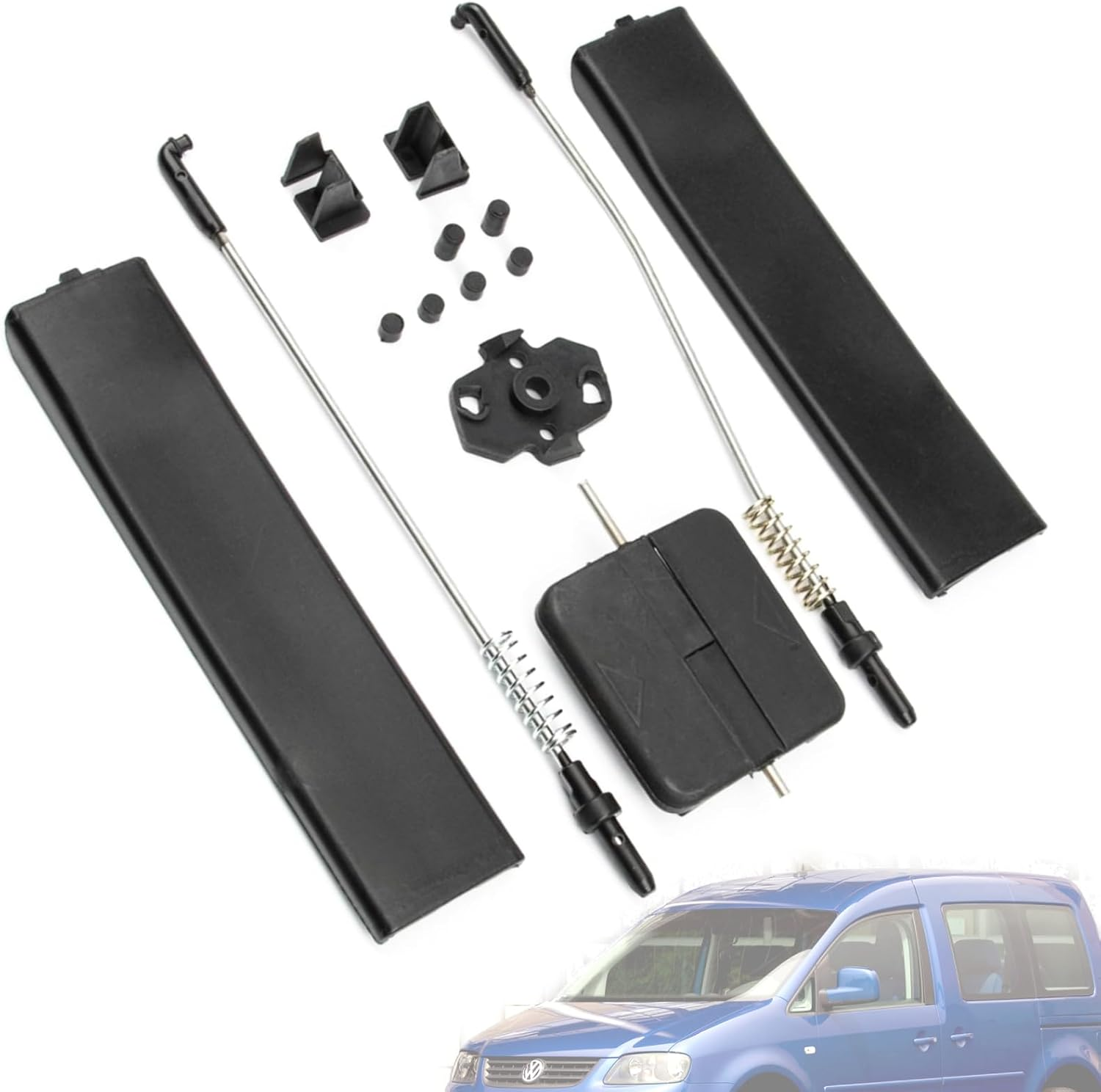 Twowinds Repair Side Sliding Window Compatible with VW Caddy III MK3 (2003-2014) 2K0847790, 2K0847789 Window Handle image number 1