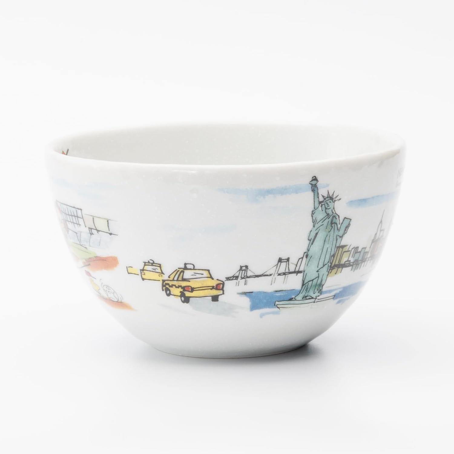 Peanuts 886348 Snoopy World Travel New York Small Bowl, Salad Bowl, Plate, Diameter Approx. 5.1 X Height Approx. 2.8 Inches (13 X 7 Cm), Microwave and Dishwasher Safe, Made in Japan image number 4