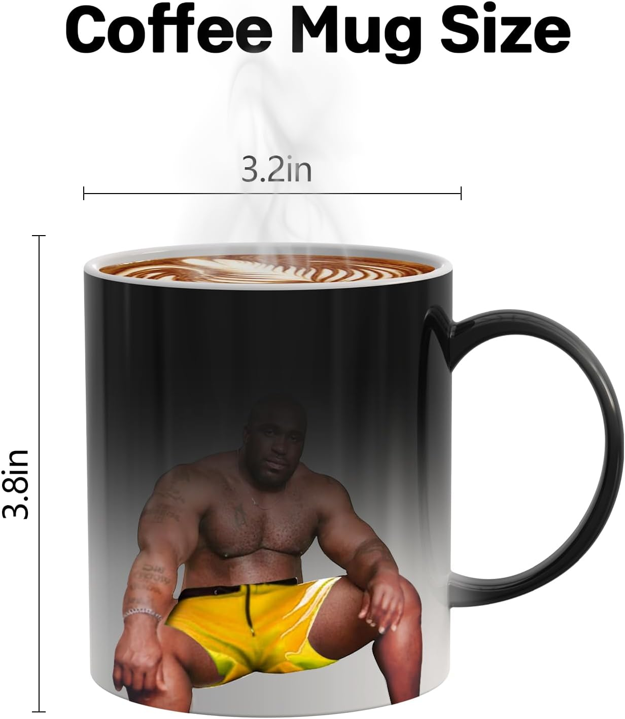 Mothers Day Mom Gifts from Daughter Son, Personalized Novelty Presents for Wife from Husband, Funny Gifts for Men Women, Message Appears as It Heats, Mothers Day Birthday Prank, Office Joke - Green-Tinsel image number 2