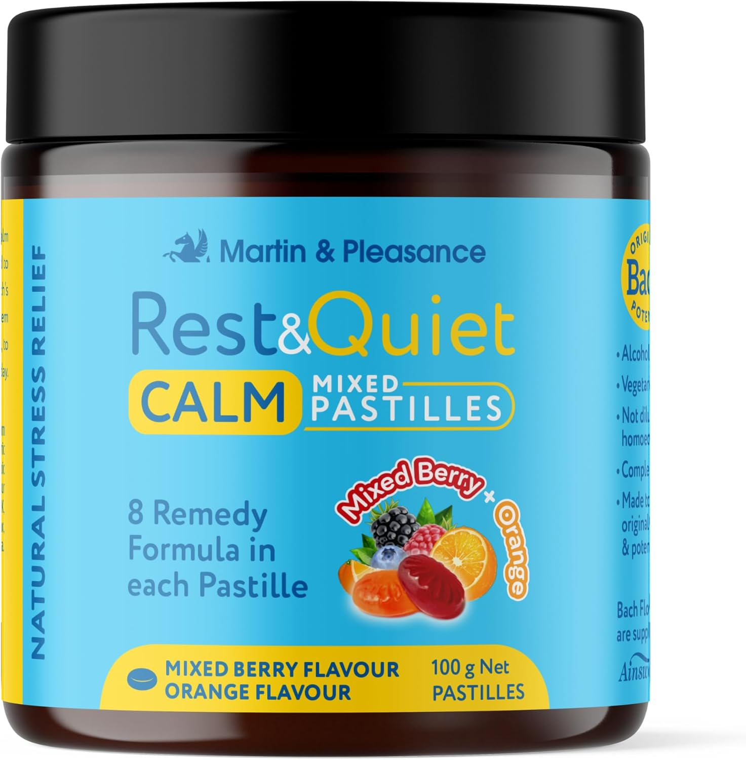 Rest&Quiet Mixed Flavour Pastilles Jar 100G image number 1