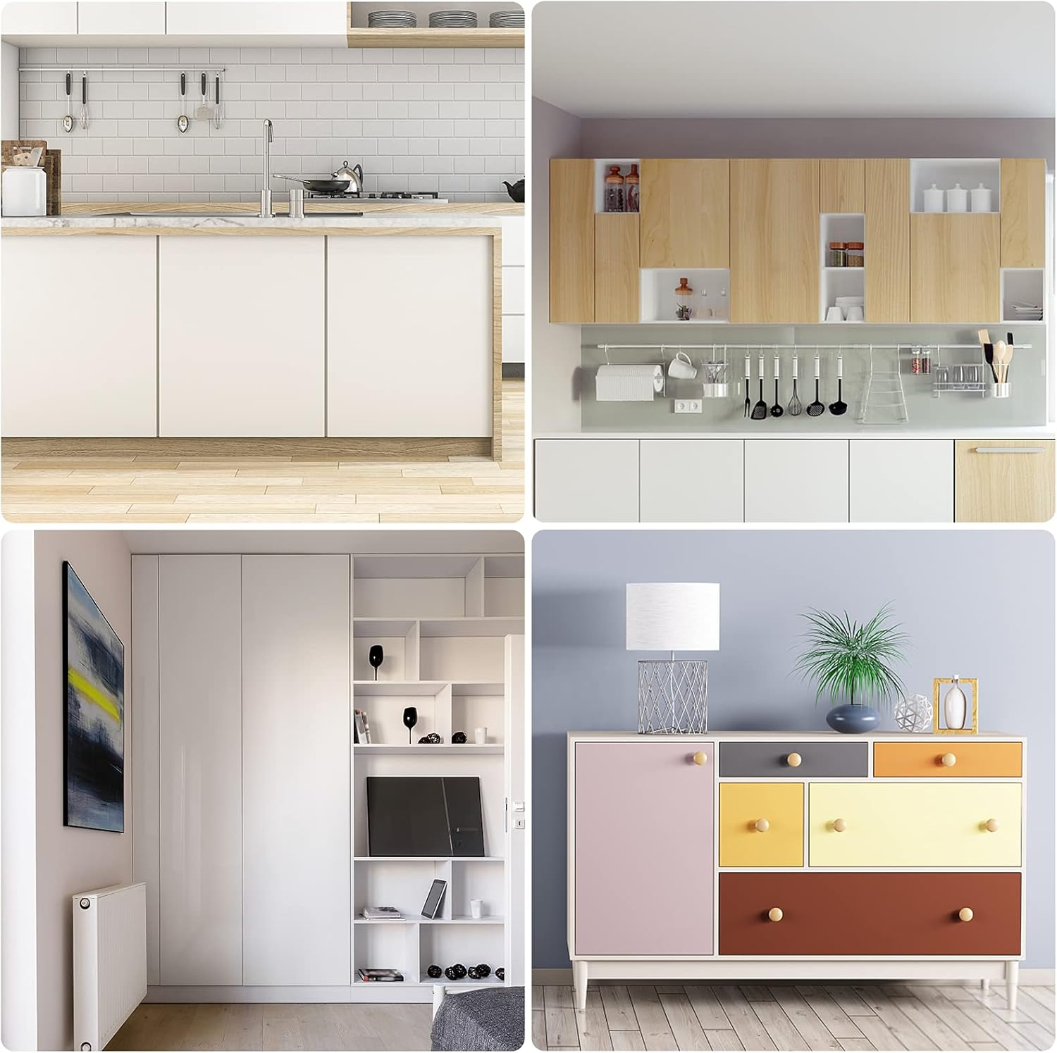 Sunivaca Cabinet Magnets 8 Pack Magnetic Door Catch RV Cabinet Latches and Catches Premium Quality Zinc Alloy Cabinet Door Magnet Catch Hardware for Kitchen Cupboard Closure Closet Door Close - Black - 8, Gun Metal image number 1