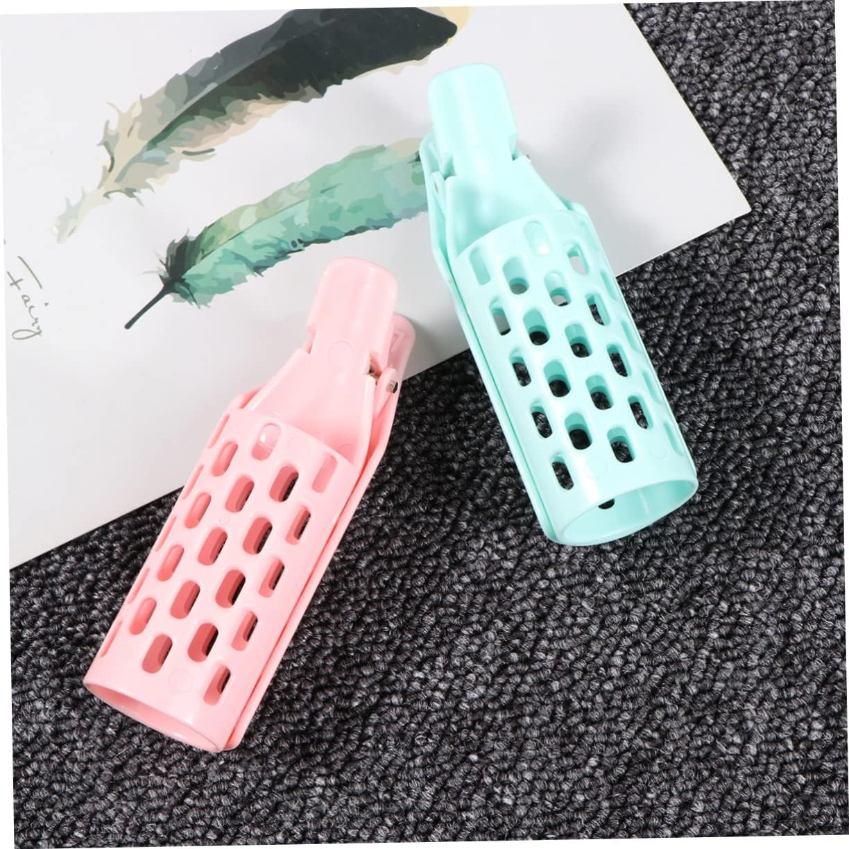 SOESFOUFU 9Pcs Manual Hair Curlers Styling Tools Hair Bang Rollers Material Random Color image number 2
