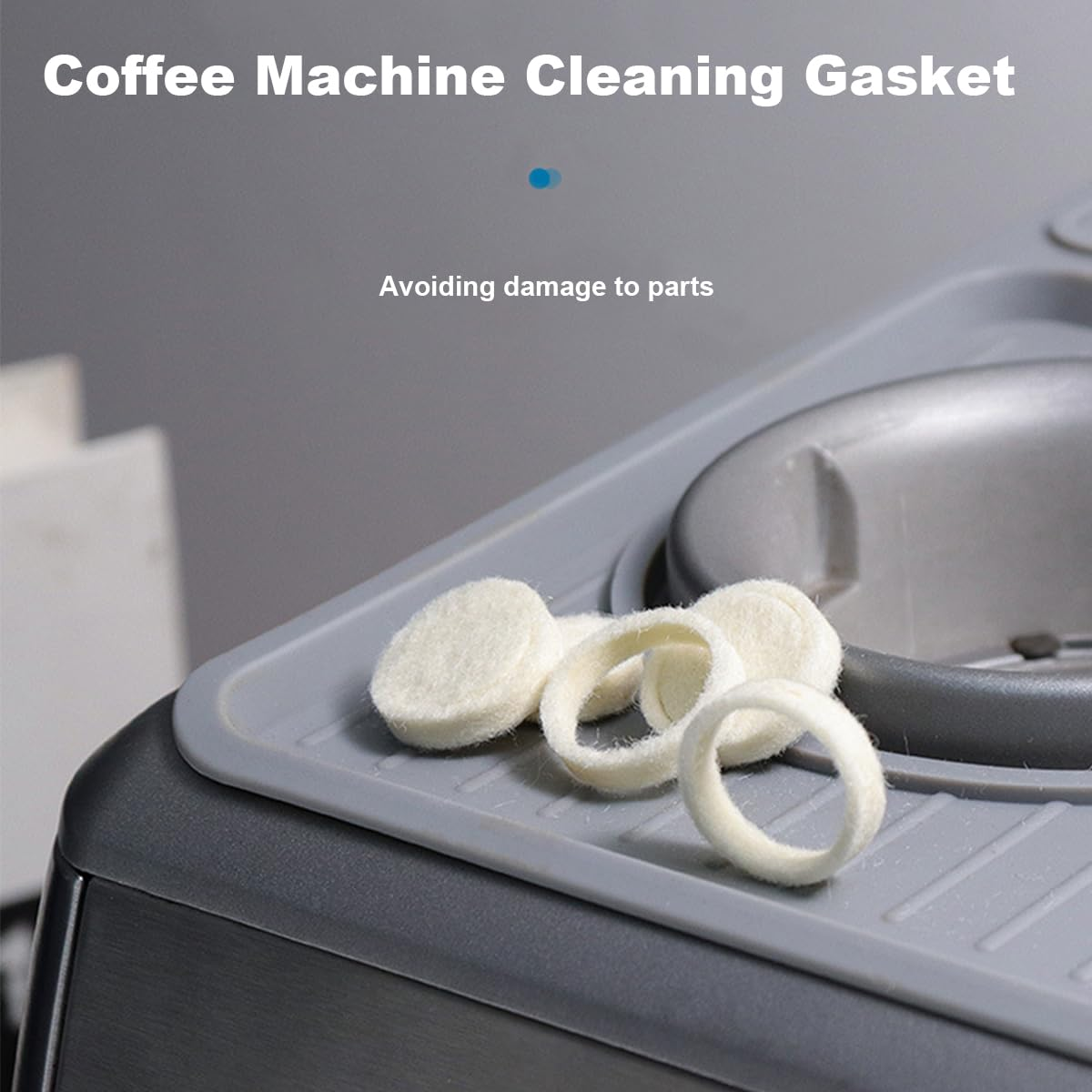 Felt Washer Lower Burr for Bre-Ville Espresso Machine Grinders BES870XL, Sp0001575,Replacement Accessories for Bre-Ville Barista Express 870/876/878/880/980,Coffee Machine Cleaning Wool Felt Gasket image number 6