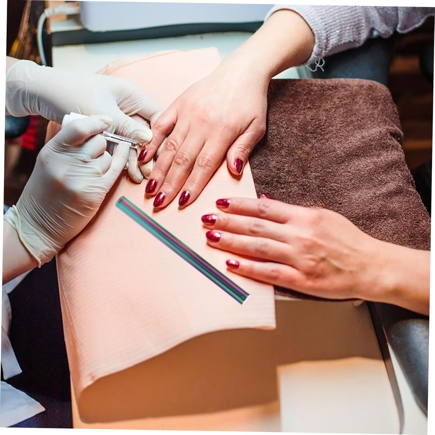 FOYTOKI Nail Art Cat Eye Nail for Nails Stick Long Strip for Salon Use image number 6