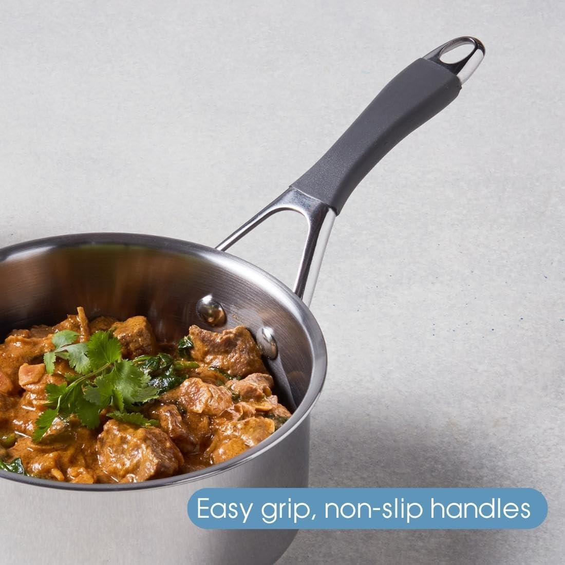 RACO Reliance 3 Piece Stainless Steel Saucepan Set - Induction Cookware with Tempered Glass Lids, Dishwasher & Oven Safe - 16Cm, 18Cm, 20Cm Pans with Heat Resistant Handles image number 5