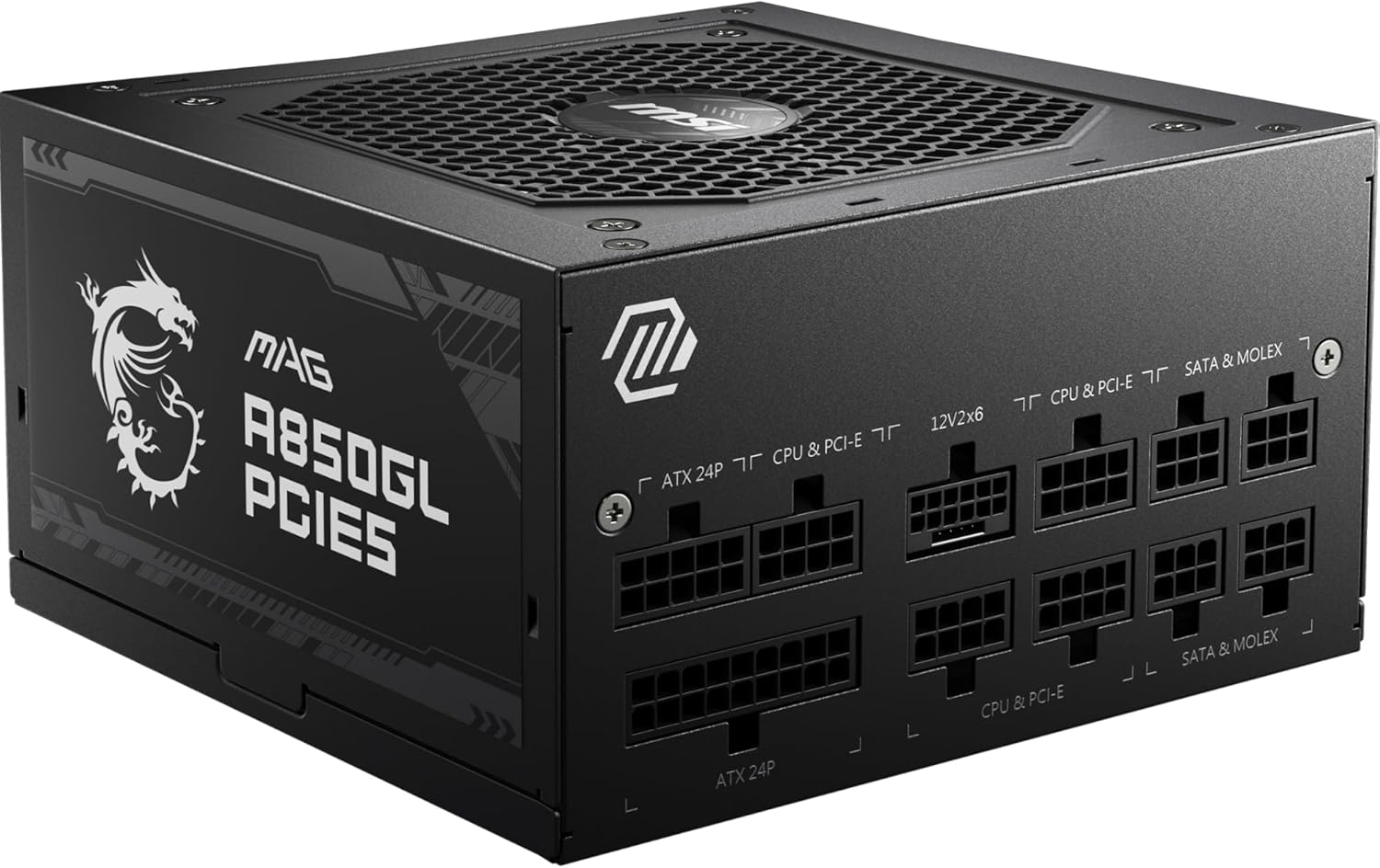 MSI MPG A850G PCIE5 850W ATX Power Supply Unit, Multicolor