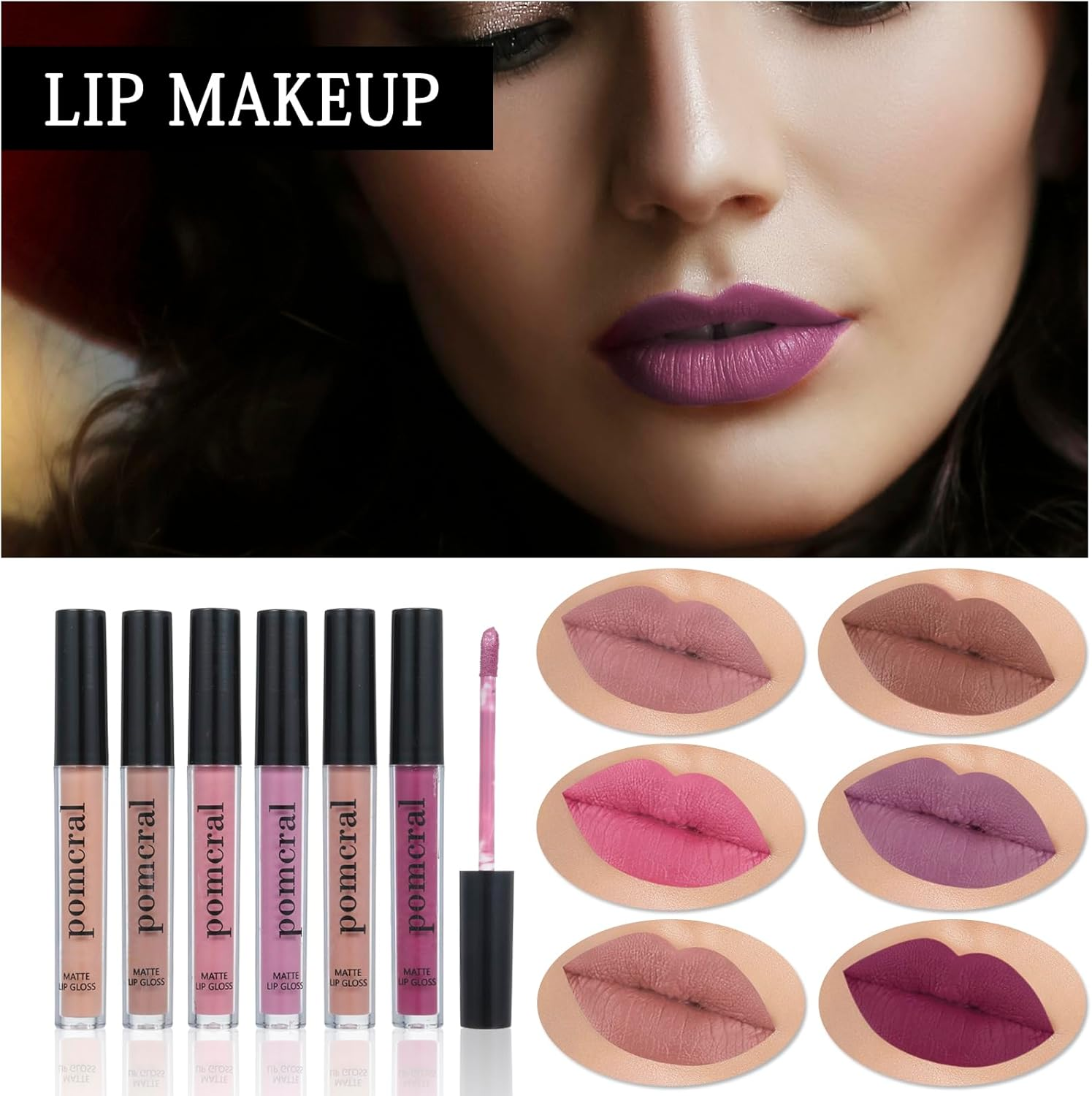 Pomcral Makeup Kit, All-In-One Professional Makeup Set for Women & Teens, Includes Eyeshadow, Eyebrow, Face & Lip Makeup, Brush Tools, Organizer Bag, 30-Piece Kit, Red, Unisex image number 4