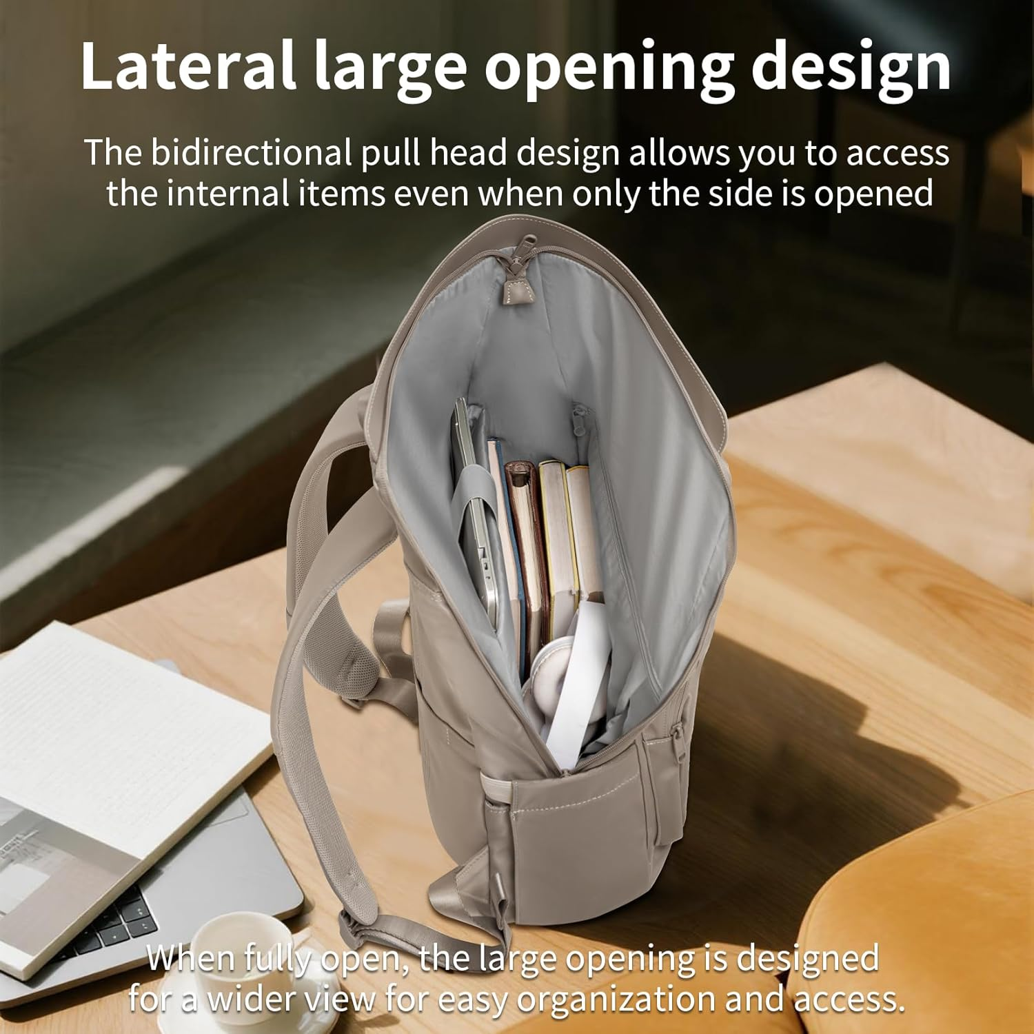 Aji Laptop Backpacks - Apricot image number 4