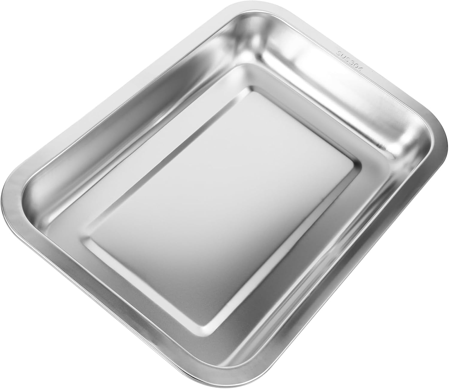 Stainless Steel Cat Litter Box, Open Shallow Kitten Litter Tray for Senior Cats and Kittens, Low Entry Metal Litter Pan for Hamsters Rabbits Guinea Pigs image number 5