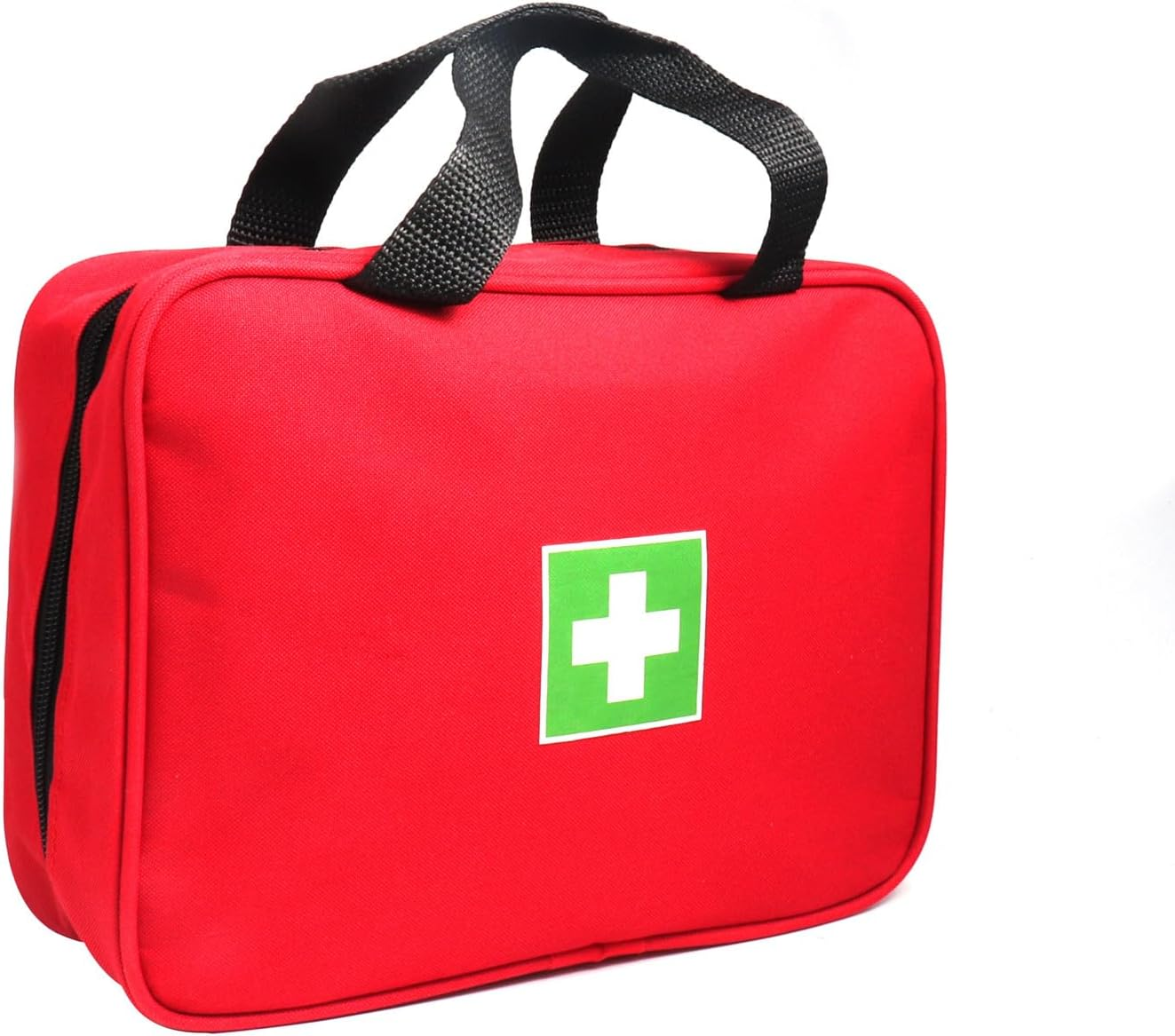Red First Aid Bag Empty Travel Rescue Pouch Medical Bags First Responder Storage Compact Survival Medicine Emergency Bag for Car Home Office Kitchen Sport Outdoors (Red CLB) - Red Bb image number 2