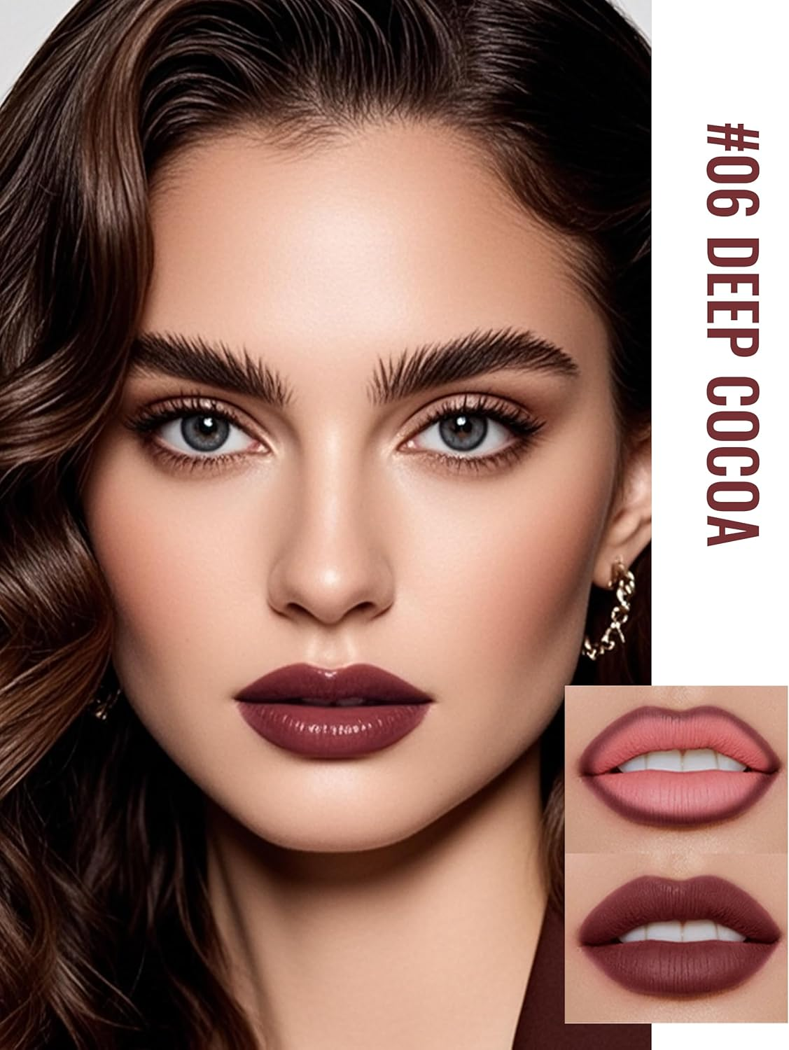 Erinde Tattoo Lip Liner Mat, Waterproof Lip Marker, Long-Lasting and Highly Pigmented, Precise Tip for Defined Lip Contours, No Transfer & Smudgeproof, Nude Lip Liner #06 image number 3