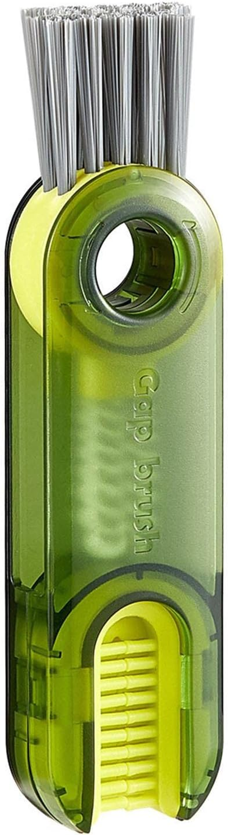 3 in 1 Multifunctional Cleaning Brush, U-Shaped Tiny Bottle Cup Lid Detail Brush Silicone Crevice Cleaning Brush Straw Cleaner Tool for Home Kitchen