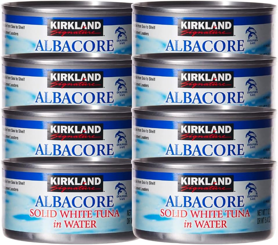 KIRKLAND SIGNATURE SOLID WHITE ALBACORE TUNA 8 X 198G 8 X 198