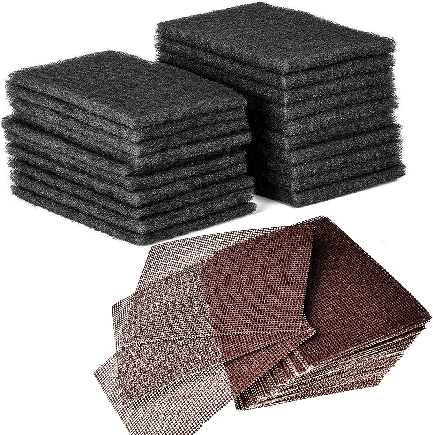 CUSINIUM 20-Pack Griddle Cleaning Pads + 40-Pack Grill Screens - Griddle Cleaning Accessories Bundle