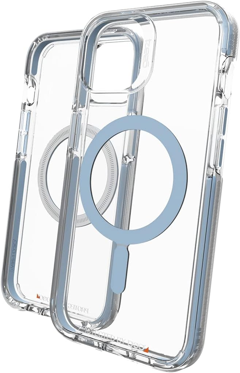 Gear4 ZAGG Santa Cruz Snap Case - Magsafe Compatible Clear Case That Highlights the D3O Protection Material - for Apple Iphone 13 Pro Max - Black,702008209