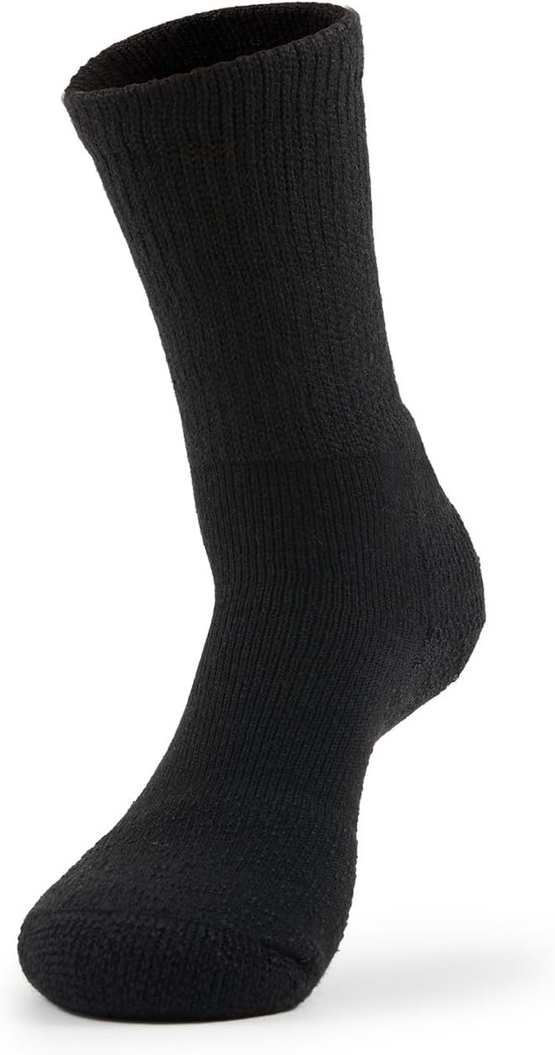 Thorlos Men S Tx Max Cushion Crew Tennis Socks - Large, Black (1 Pair)