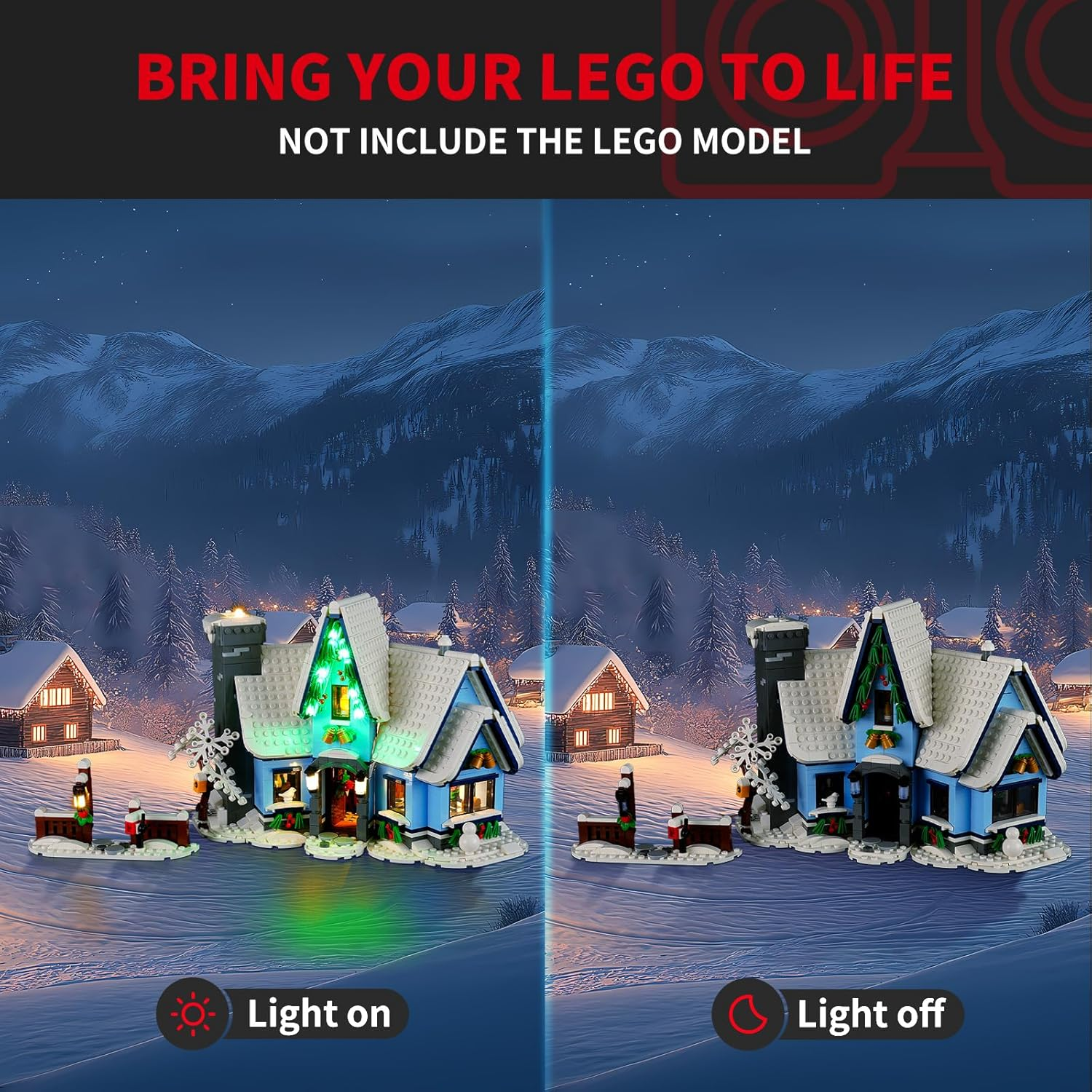 BRIKSMAX 2.0 Light Kit for  Santa'S Visit - LED Lighting Compatible with  Christmas 10293 image number 5