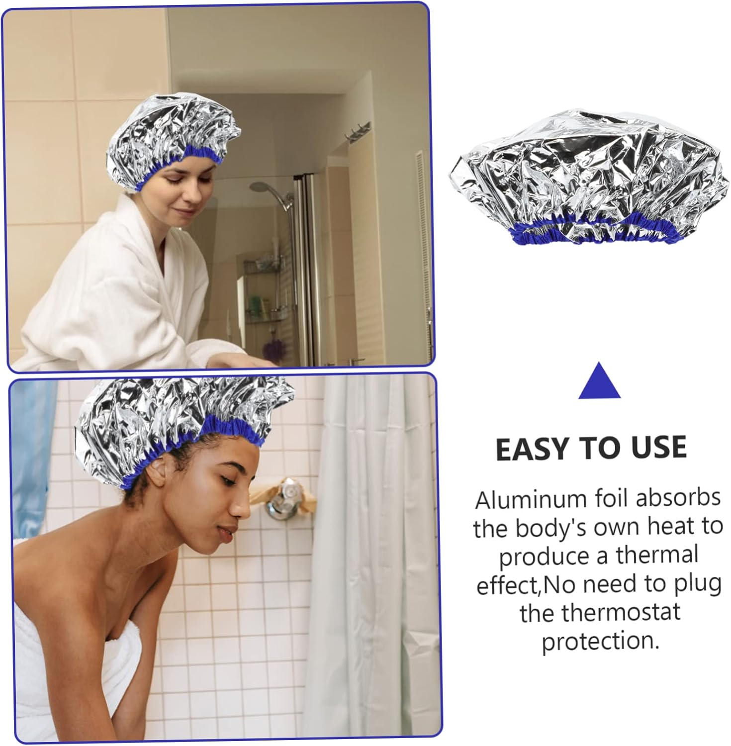 FONDOTIN Hair Treatment Cap Steam Cap for Hair Mask Scalp Protection Salon Supply Lightweight image number 5