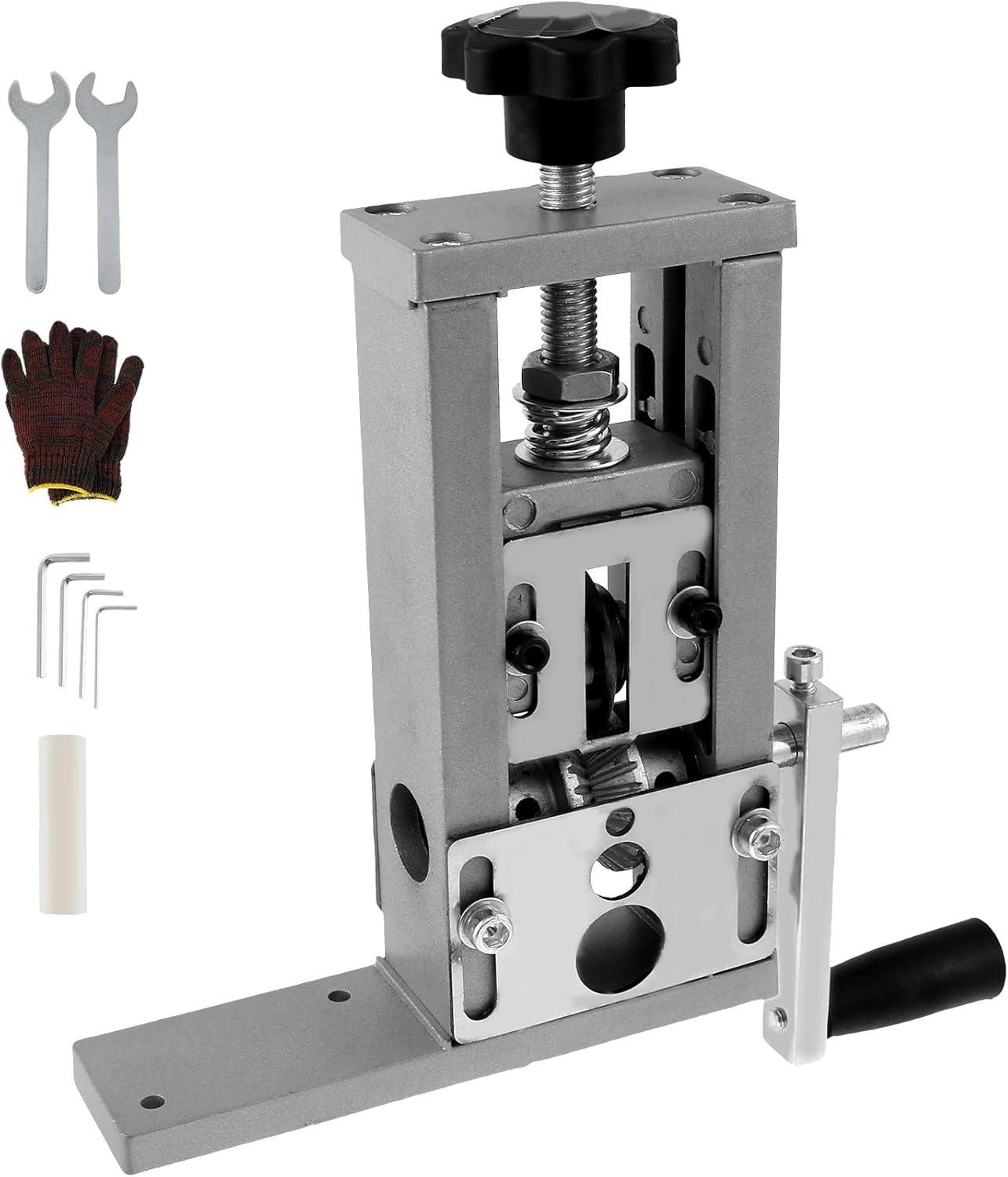 Hnvdkln Wire Stripper Machine, Manual Scrap Wire Stripper, Aluminum Alloy Wire Peeler Machine, Hand Crank Cable Stripper, Multifunctional Cable Stripper Machine, Wire Stripping Tool for 1-25Mm image number 3