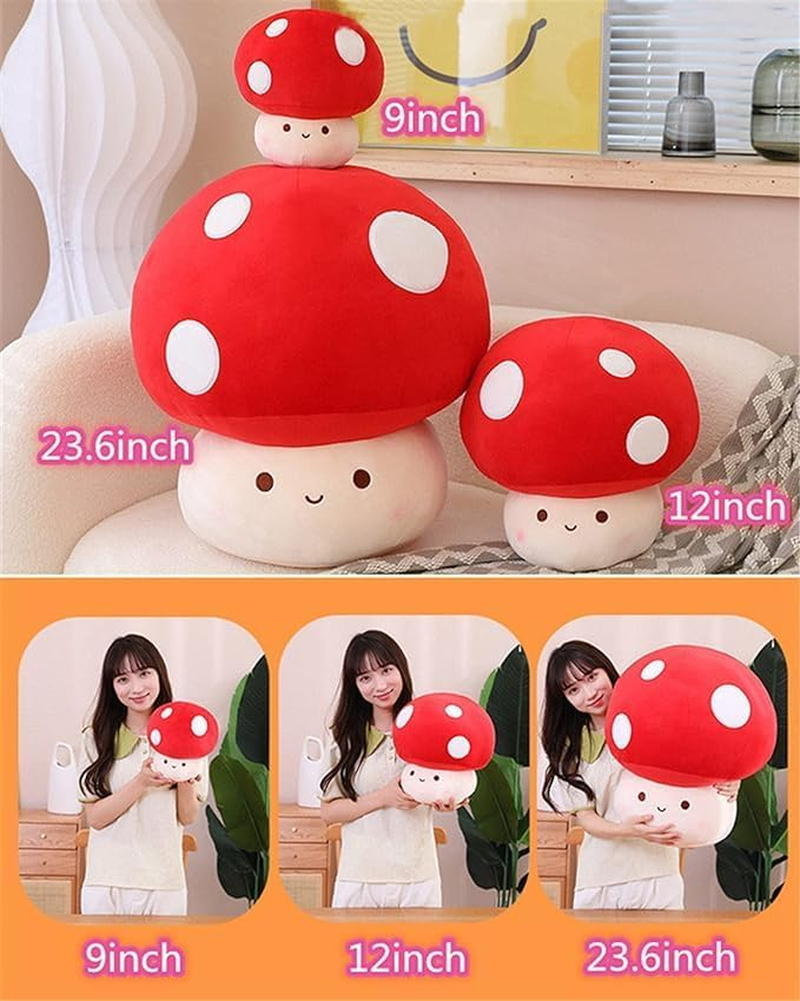 Mushroom Stuffed Pillow Room Decor for Kids Adult (001) image number 4