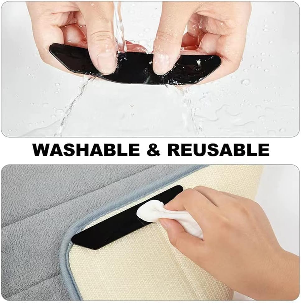 Rug Gripper Pads - Premium Non-Slip Underlay for All Floors | Keeps Rugs Flat on Tile, Wood, Laminate | Carpet Tape 24 Pack | Home D&eacute;cor Essential image number 1