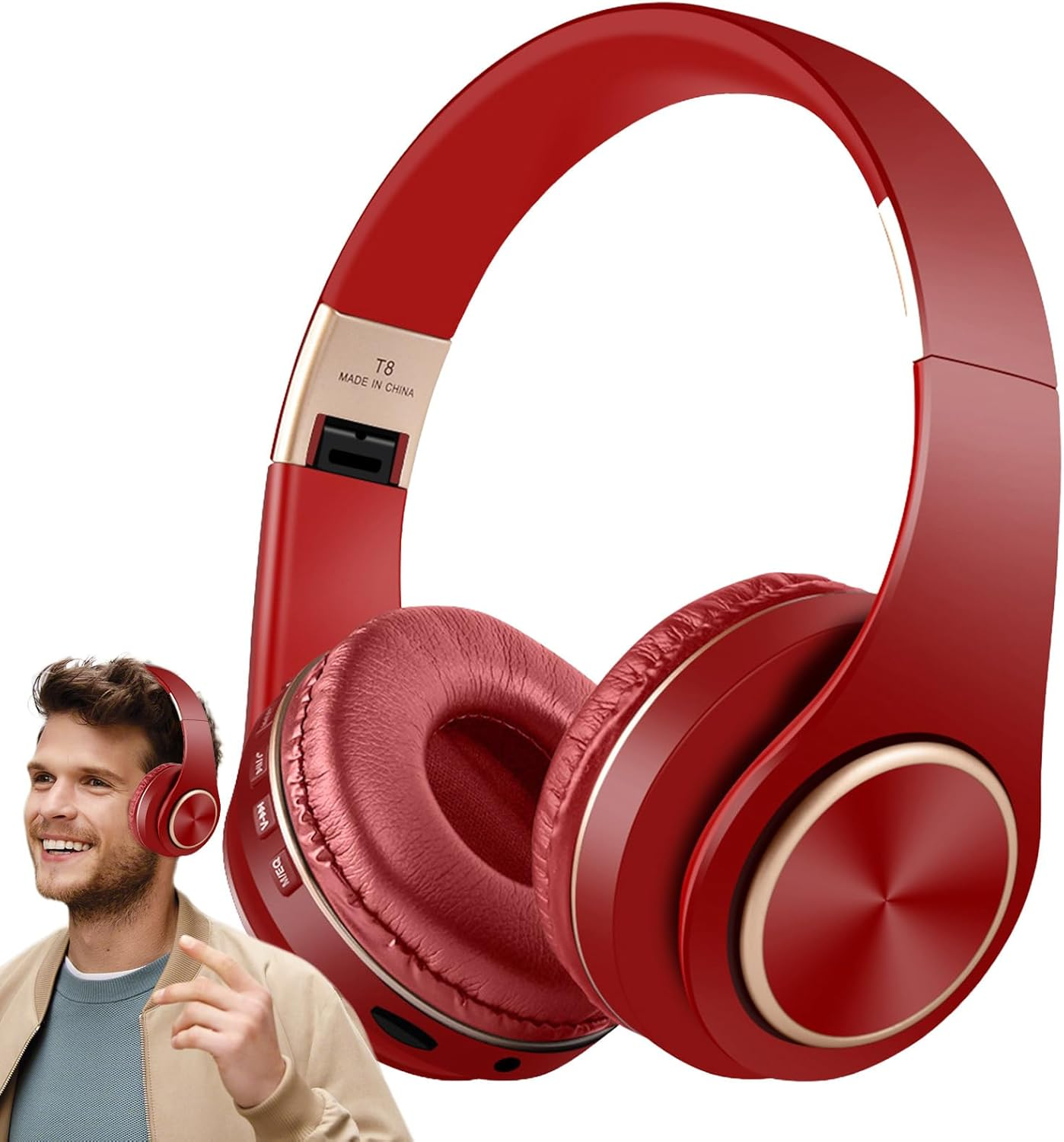 Noise Cancelling Wireless Headset - Noise Cancelling Stereo Headset | over Ear Headphones for Play Games, Daily Life, Listen to Music image number 2
