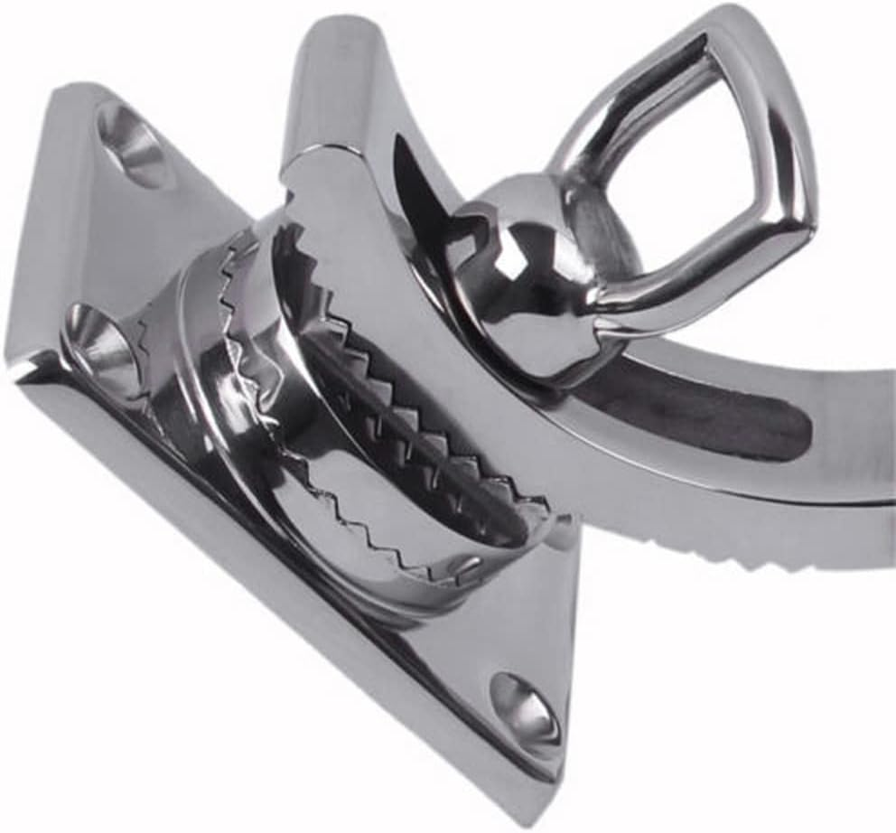 Fishing Rod Holder 360 Degree Adjustable Rail Mount Rod Holders Stainless Steel Rail Mount Clamp for Marine Boat image number 6