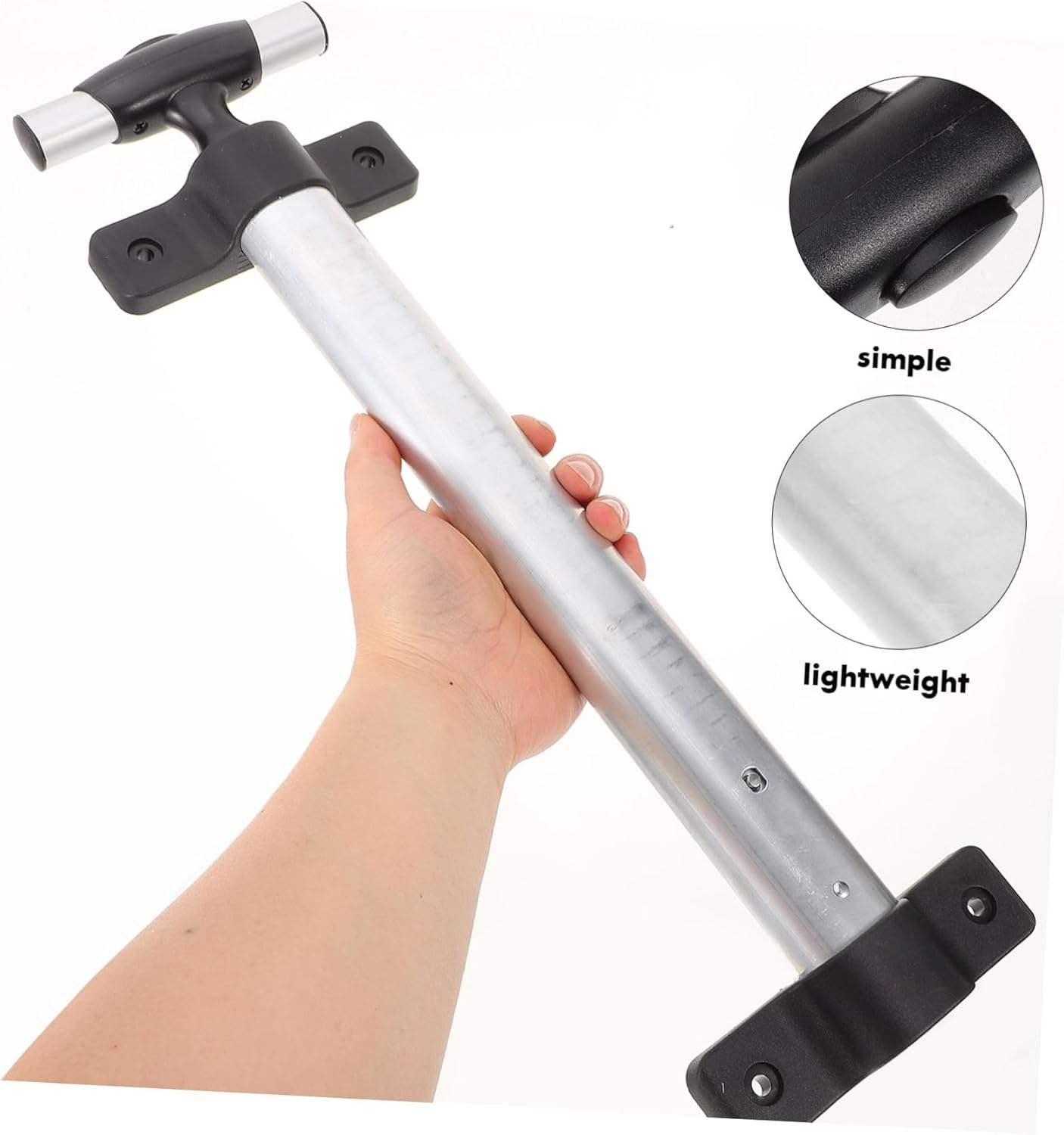 LIFKOME 2Pcs Telescopic Luggage Handle Replacement Aluminum Alloy Pull Rod Suitcase Travel Bag Accessory 21-Inch Sturdy Travel Gear Replacement Part for Outdoor Suitcases