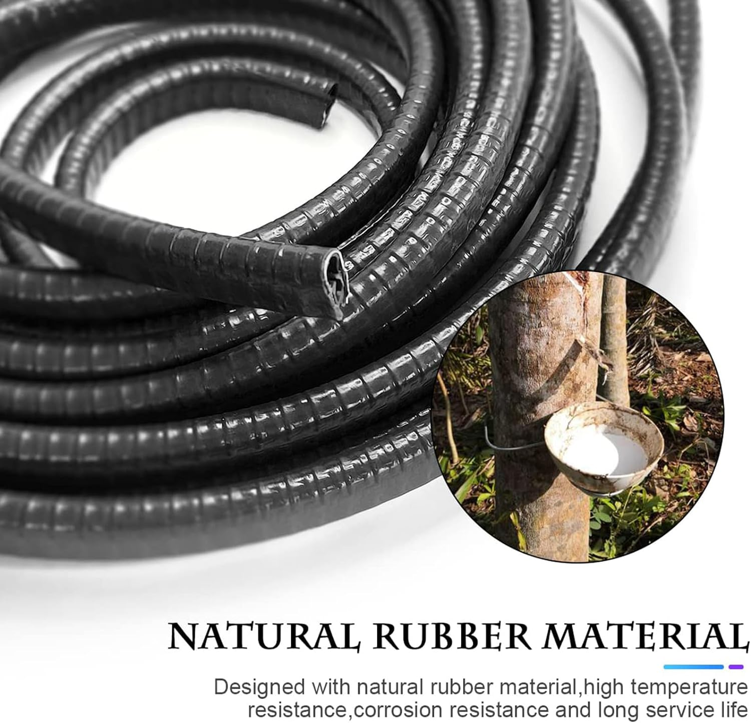 Car Door Edge Guards,16.4Ft(5M) Universal Rubber Seal U Shape Car Door Protector,Automotive Door Entry Guard Automotive Trim Car Door Edge Protector for Trucks Sedans SUV image number 4