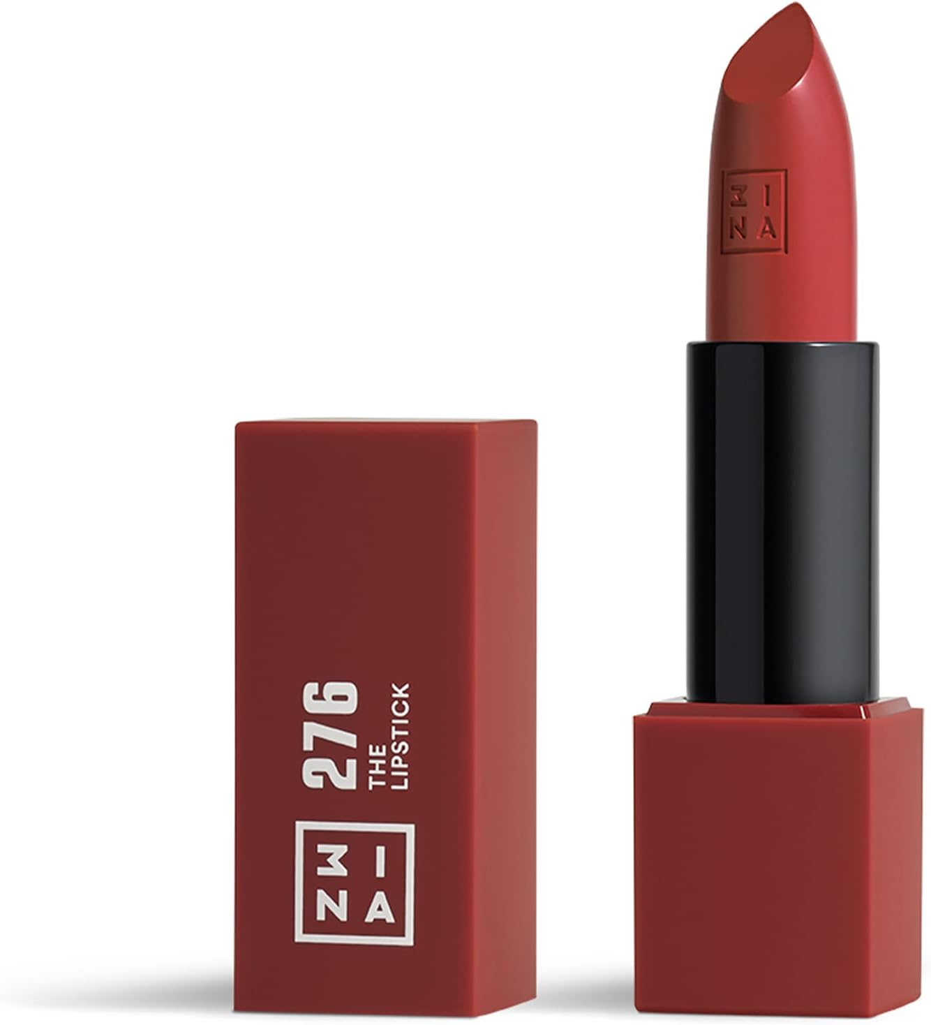 3INA MAKEUP - Vegan - the Lipstick 172 - Bright Orange - Matte Lipstick - Highly Pigmented Lip Pen - Matte Intensive Colour - Creamy Vanilla Fragrance - Creamy Texture - Cruelty Free - Brown image number 6