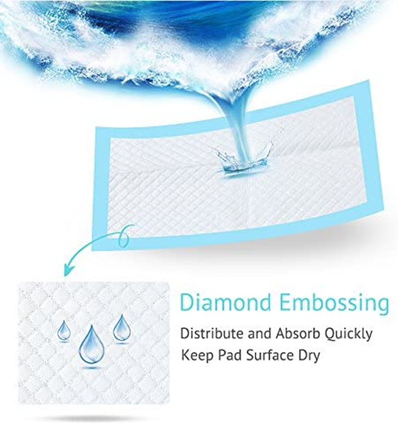 Bocks Baby Disposable Underpad, 100 Count Incontinence Changing Pad with Soft Non-Woven Fabric, Breathable, Waterproof, Leak Proof Quick Absorb 33Cm X 41Cm image number 3