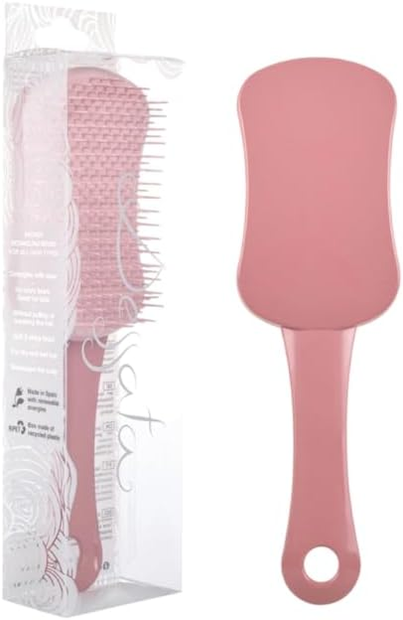 DESSATA Novelty! Detangling Anti-Tangle Hair Brush with Handle Velvet Colour image number 1
