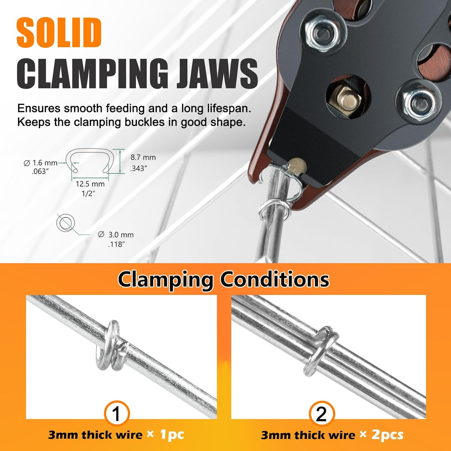 Kamsin K-SC760 16 Gauge Pneumatic Hog Ring Gun Kit &ndash; 12.5Mm C Ring Stapler with 1000PCS Staples (3.0-4.8Mm Closure) &ndash; Air Powered for Wire Cages, Fencing, Animal Traps image number 1
