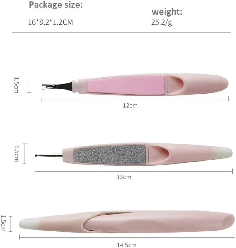 HIGHROCK Multifunctional Cuticle Trimmer Nail Files, Cuticle Pusher Cuticle Knife Remover Dead Skin Nail Art Tools. Professional Finger & Toe Nail Care. image number 5