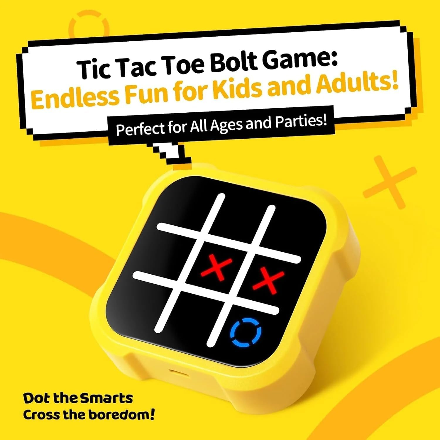 Handheld Electric Puzzle Game Console - Tic Tac Toe Game Educational Road Trip Activities for Kids - Board Games, Juegos Para Ni&ntilde;os - Ideal Birthday for Kids and Adults image number 2